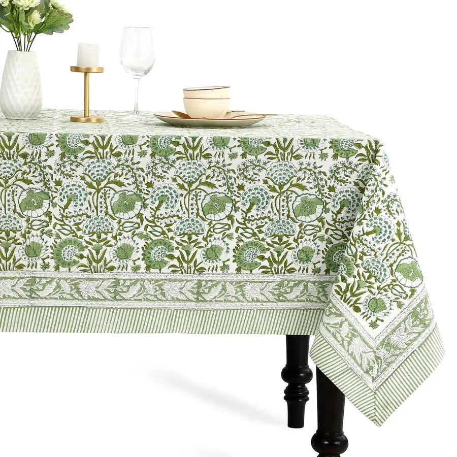 Tablecloth Cotton Indian Block Print Table Cover