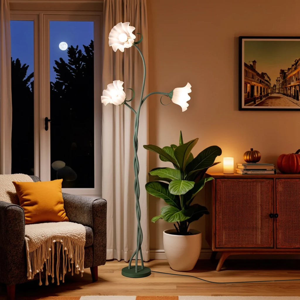 Flexible 3-Head Flower Floor Lamp