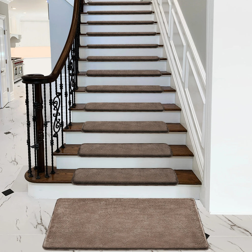 Bullnose Non-Slip Washable Stair Treads