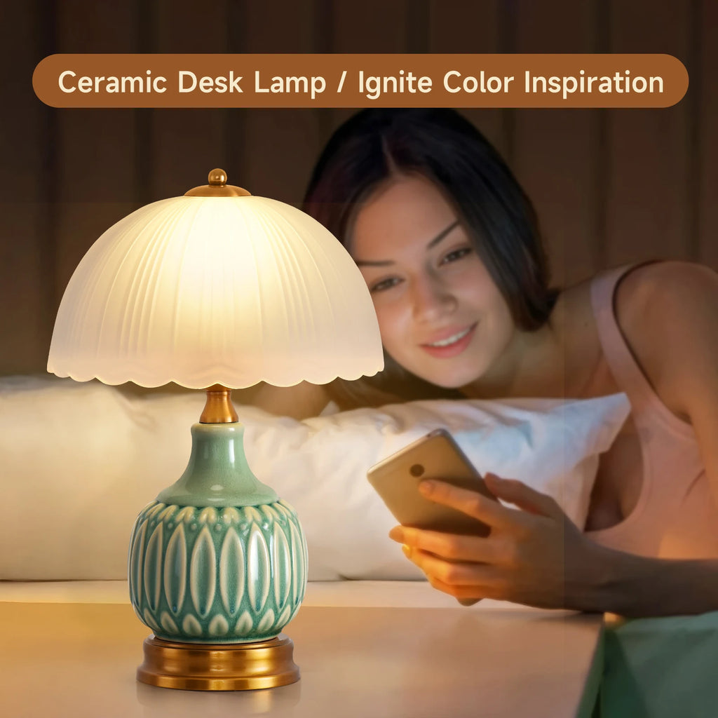 Vintage Ceramic Table Lamp for Living Room
