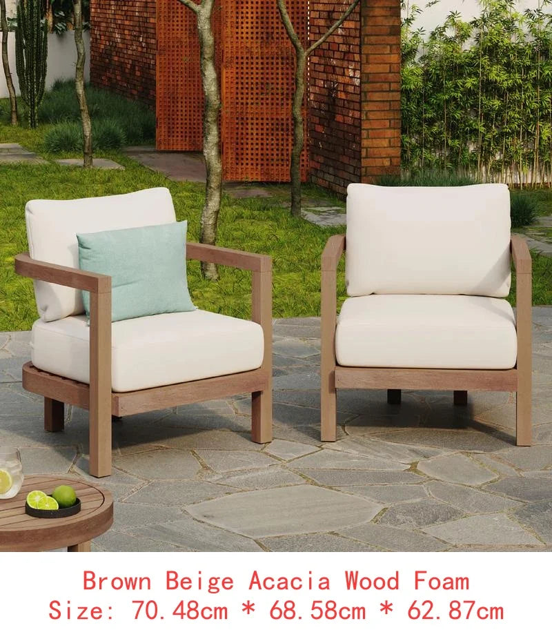4-Piece Acacia Outdoor Furniture Set