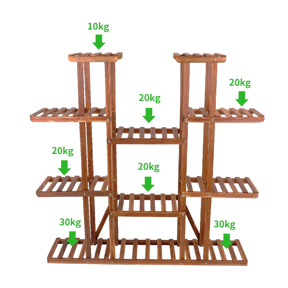 Wooden Plant Display Stand